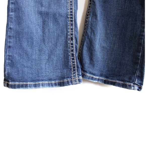 Maurices Distressed Boot Jeans 9/10 Long Preowned - Picture 3 of 8